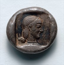 Drachm: Aphrodite (reverse), 550-500 BC. Creator: Unknown.