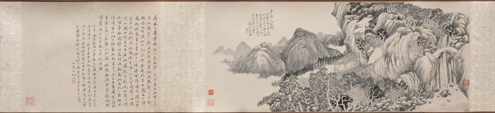 Dream Journey to Mt. Tiantai, 1814. Creator: Qian Du (Chinese, 1763-1844).
