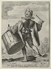 Drummer, 1587. Creator: Jacob de Gheyn II (Dutch, 1565-1629); Hendrick Goltzius (Dutch, 1558-1617).