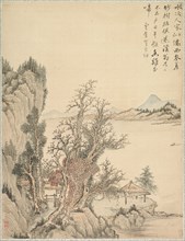 Dwelling by the Shore, 1847. Creator: Tsubaki Chinzan (Japanese, 1801-1854).
