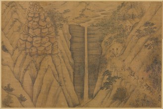 Dwelling in the Longmian ("Sleeping Dragon") Mountains, 1100s-1200s. Creator: Li Gonglin (Chinese, c. 1049-1106), follower of.