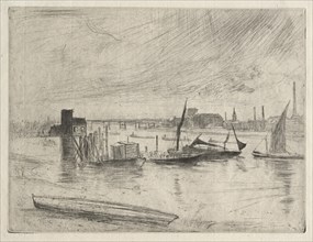 Early Morning Battersea, 1861. Creator: James McNeill Whistler (American, 1834-1903).