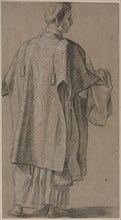 Ecclesiastic Seen from Behind, c. 1645/48. Creator: Anonymous.