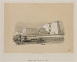 Egypt and Nubia, Volume I: Dakke, in Nubia, 1846. Creator: Louis Haghe (British, 1806-1885); F.G.Moon, 20 Threadneedle Street, London.