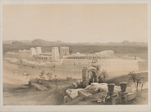 Egypt and Nubia, Volume I: General View of the Island of Philae, Nubia, 1846. Creator: Louis Haghe (British, 1806-1885); F.G. Moon, 20 Threadneedle Street, London.