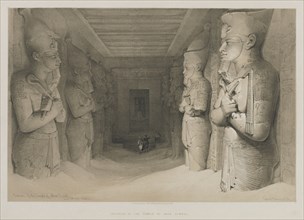 Egypt and Nubia, Volume I: Interior of the Temple of Aboo-Simbel, 1846. Creator: Louis Haghe (British, 1806-1885); F.G. Moon, 20 Threadneedle Street, London.