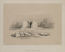 Egypt and Nubia, Volume I: Temple at Tafa in Nubia, 1846. Creator: Louis Haghe (British, 1806-1885); F.G.Moon, 20 Threadneedle Street, London.