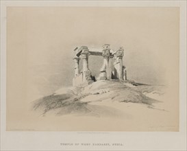 Egypt and Nubia, Volume I: Temple of Wady Kardassy in Nubia, 1846. Creator: Louis Haghe (British, 1806-1885); F.G.Moon, 20 Threadneedle Street, London.