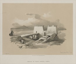 Egypt and Nubia, Volume I: Temple of Wady Saboua, Nubia, 1846. Creator: Louis Haghe (British, 1806-1885).