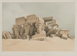 Egypt and Nubia, Volume II: Kom-Ombo, 1846. Creator: Louis Haghe (British, 1806-1885); F.G.Moon, 20 Threadneedle Street, London.