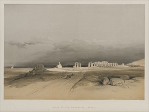 Egypt and Nubia, Volume II: Ruins of Memnonium, Thebes, 1847. Creator: Louis Haghe (British, 1806-1885); F.G.Moon, 20 Threadneedle Street, London.