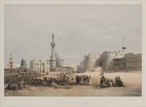Egypt and Nubia, Volume III: The Entrance to the Citadel of Cairo, 1849. Creator: Louis Haghe (British, 1806-1885); F.G.Moon, 20 Threadneedle Street, London.