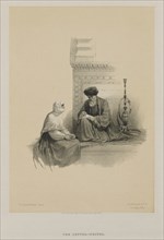 Egypt and Nubia, Volume III: The Letter-Writer, Cairo, 1849. Creator: Louis Haghe (British, 1806-1885); F.G.Moon, 20 Threadneedle Street, London.