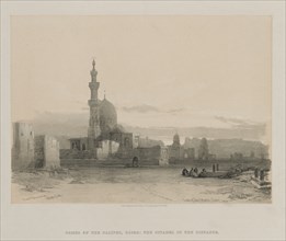 Egypt and Nubia, Volume III: Tombs of the Caliph's, Cairo, 1848. Creator: Louis Haghe (British, 1806-1885); F.G.Moon, 20 Threadneedle Street, London.