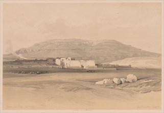 Egypt and Nubia: Volume II - No. 20, Medinet Abou, Thebes, 1838. Creator: Louis Haghe (British, 1806-1885).