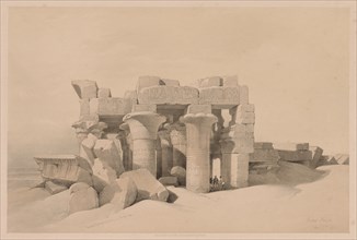 Egypt and Nubia: Volume II - No. 42, Ruins of Kom Ombo, 1838. Creator: Louis Haghe (British, 1806-1885).