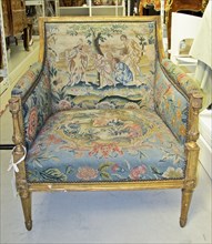 Embroidered Back and Seat for Chair, late 1600s. Creator: Unknown.