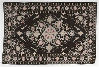 Embroidered Divan Cover (?), 19th century. Creator: Unknown.