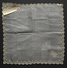 Embroidered Handkerchief, late 19th century. Creator: Unknown.