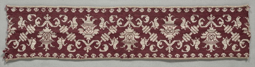 Embroidered Strip, 1500s. Creator: Unknown.