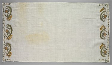 Embroidered Towel (Peshkir), 19th century. Creator: Unknown.