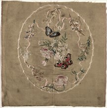 Embroidery for Fire Screen, early 1800s. Creator: Unknown.