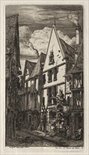 Etchings of Paris: à Bourges, 1853. Creator: Charles Meryon (French, 1821-1868).