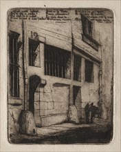 Etchings of Paris: The Street of the Bad Boys, 1854. Creator: Charles Meryon (French, 1821-1868).