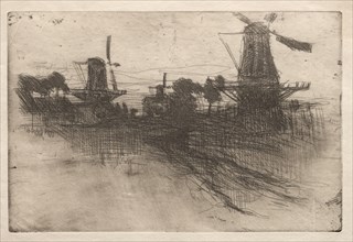 Evening, Dordrecht, 1881-1883. Creator: John Henry Twachtman (American, 1853-1902).