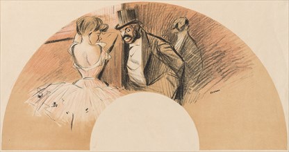 Eventail Bal Gavarni. Creator: Jean Louis Forain (French, 1852-1931).