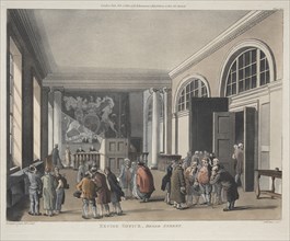 Excise Office, Broad Street, 1810. Creator: Thomas Rowlandson (British, 1756-1827); Augustus Charles Pugin (British, 1762-1832), and.