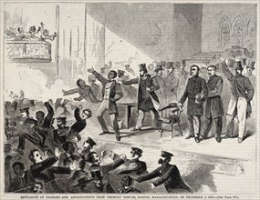 Expulsion of Negroes and Abolitionists from Tremont Temple, Boston, Massachusetts..., 1860. Creator: Winslow Homer (American, 1836-1910).