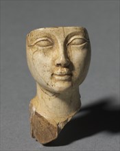 Face from a Cosmetic Spoon, 1391-1353 BC. Creator: Unknown.
