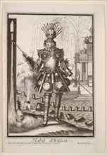 Fanciful Costumes: Costume of the Fireworks Maker, c. 1690. Creator: Nicolas de Larmessin II (French, 1638-1694).