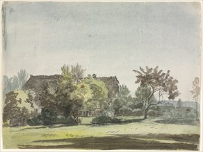 Farmhouse behind Trees, c. 1790. Creator: Christoph Nathe (German, 1753-1806).