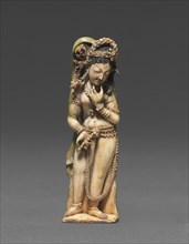 Female Attendant Bearing a Lotus , 8th Century. Creator: Unknown.