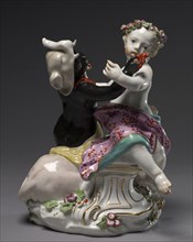 Figure of Asia and Africa from the Four Continents, c. 1760. Creator: Chelsea Porcelain Factory (British).
