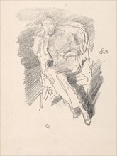 Firelight - Joseph Pennell, No. 2, 1896. Creator: James McNeill Whistler (American, 1834-1903).