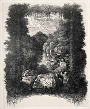 First frontispiece for Fables and Fairy-Tales by Thierry-Faletans, 1868. Creator: Rodolphe Bresdin (French, 1822-1885).