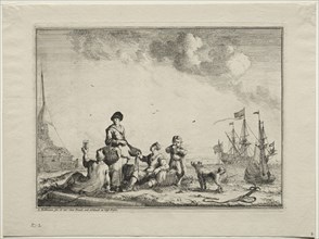 Fish Vender, 1701. Creator: Ludolf Backhuysen (Dutch, 1631-1708); Ludolf Backhuysen (Dutch, 1631-1708).