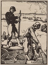 Fishing for Shrimp. Creator: Auguste Louis Lepère (French, 1849-1918).