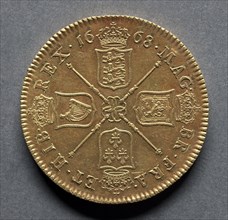 Five Guineas (reverse), 1668. Creator: Unknown.