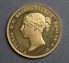 Five Pounds , 1839. Creator: William Wyon (British).