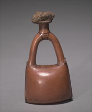 Flask in the Form of a Leather Bag, c. 1415-1381 BC. Creator: Unknown.