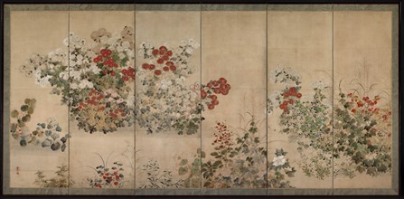 Flowers of the Four Seasons, mid-1600s. Creator: Kitagawa S?setsu (Japanese, active 1639-50).