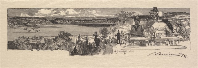 Fontainebleau Forest: Valley of the Solle (La Forêt de Fontainebleau: La Vallée de la Solle), 1890. Creator: Auguste Louis Lepère (French, 1849-1918); A. Desmoulins, Published in Revue Illustrée, 1887...