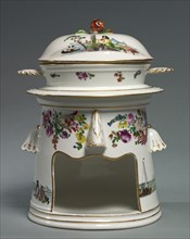 Food Warmer (Veilleuse), c. 1758-1760. Creator: Nymphenburg Porcelain Factory (German, founded 1747); Georg Christoph Lindemann (German), probably by.