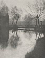 Footbridge Near Chingford, from The Compleat Angler, 1888. Creator: Peter Henry Emerson (British, 1856-1936); Sampson Low, Marston, Searle and Rivington.