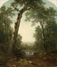 Forest Stream with Vista, 1872. Creator: Asher Brown Durand (American, 1796-1886).
