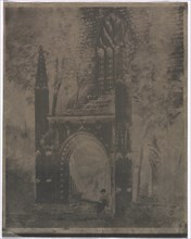 Fountain of Notre Dame at Saint-Brieuc, Brittany, c. 1853. Creator: Louis-Rémy Robert (French, 1811-1882).